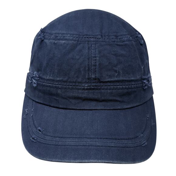 Under Armour Fitted Army Hat Blue One Size Solid Vent Holes Blank - Picture 1 of 9